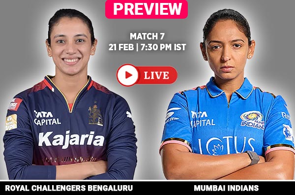 Match Royal Challengers Bengaluru Vs Mumbai Indians Squads