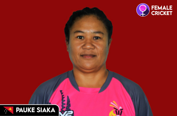 Pauke Siaka on FemaleCricket.com