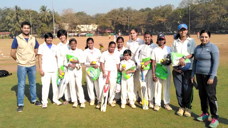 Female Cricket visits Kamath Memorial Cricket Club