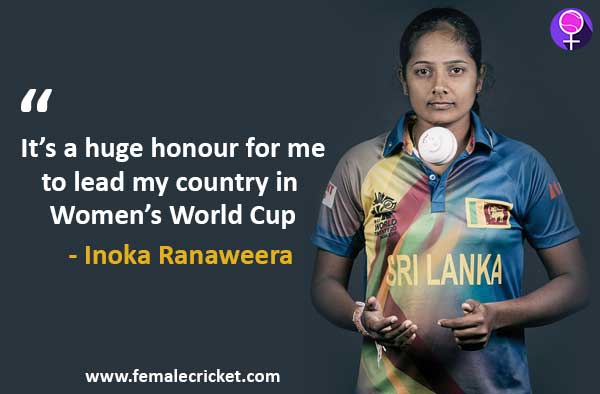 Inoka Ranaweera ahead of Women's World Cup 2017