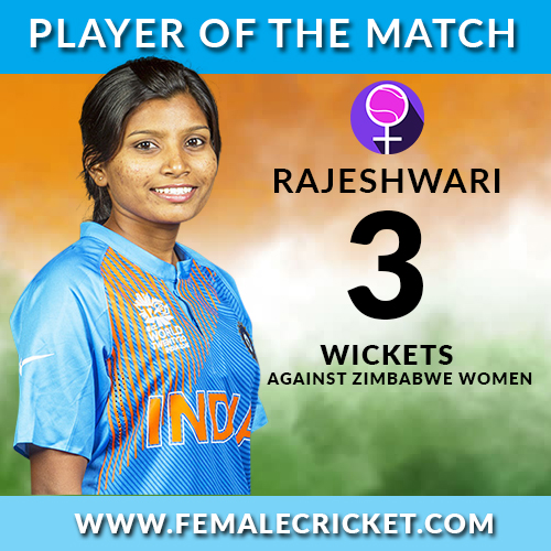 Rajeshwari Gayakwd - Player of the Match