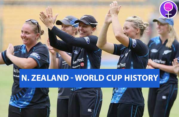 New Zealand women's cricket team past world cup history