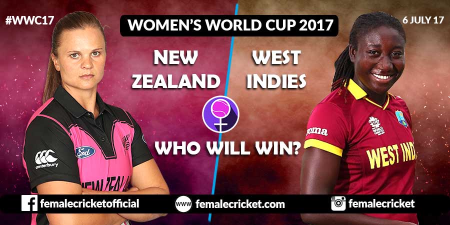 Match 16 - New Zealand women vs West Indies in World cup 2017