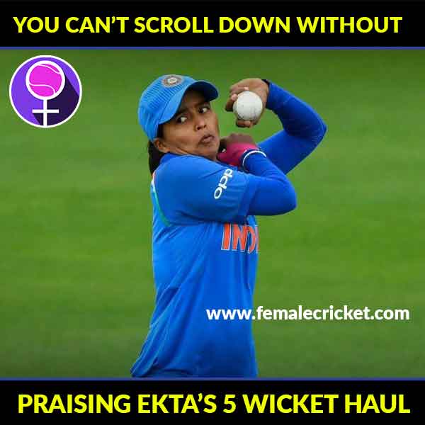 Ekta Bisht takes a fifer - World Cuo 2017 Female Cricket