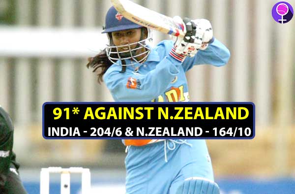 Mithali Raj scored 91 vs New Zealand. Pic Credits: Getty Images