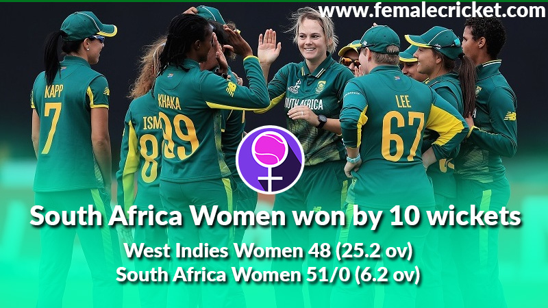South Africa humiliates West Indies with record-breaking Victory in Women’s World Cup’17