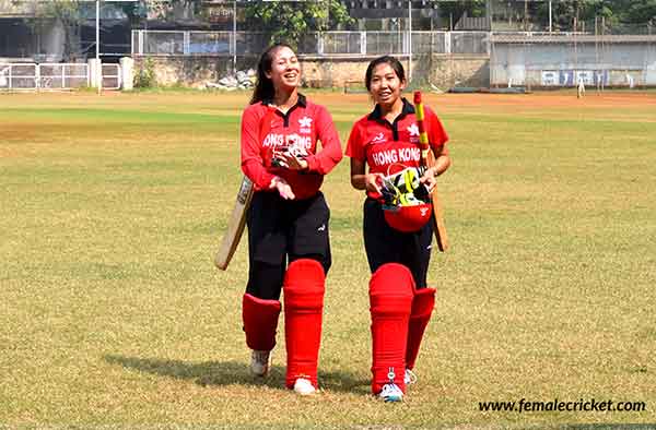 Hong Kong women's cricket team players in Mumbai