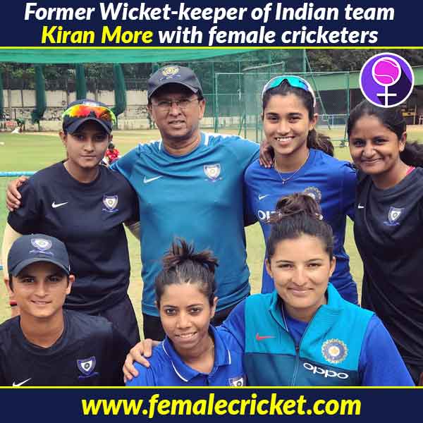 Kiran More shares his valuable knowledge to female wicket-keepers at NCA