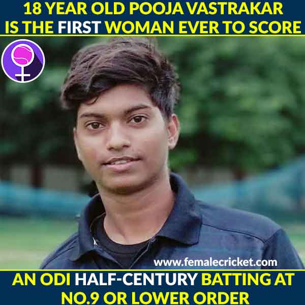 Pooja Vastrakar scores half century in her 2nd ODI and creates history