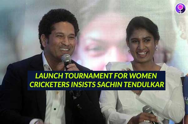 Launch one day tournament for women - Sachin Tendulkar bats for women's cricket
