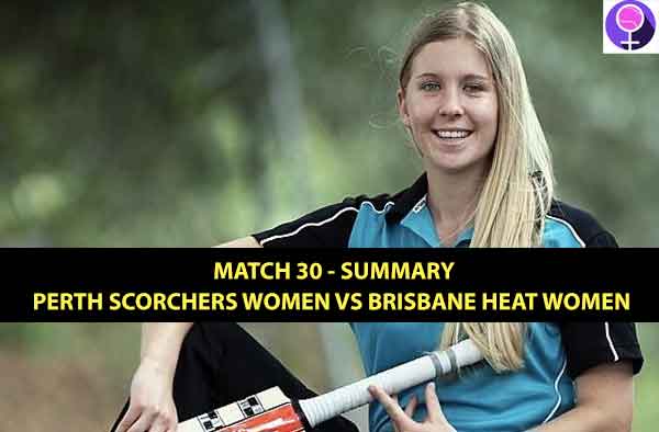 Match 30 – Perth Scorchers Women vs Brisbane Heat Women at Perth Stadium, Perth