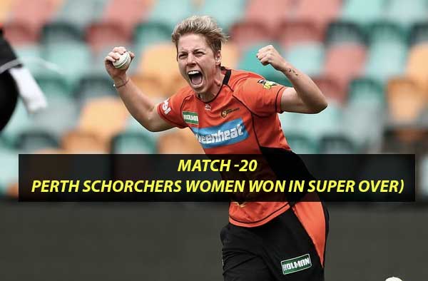 Match 20 – Hobart Hurricanes Women vs Perth Scorchers Women at Bellerive Oval, Hobart