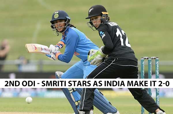 2nd ODI - Dominating performance from Indian bowlers help clinch the series against New Zealand Women