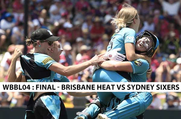 WBBL 2018-19 Final – Sydney Sixers Women vs Brisbane Heat Women at Drummoyne Oval, Sydney