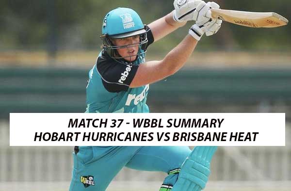 Match 37 – Hobart Hurricanes Women vs Brisbane Heat Women at Aurora Stadium, Launceston