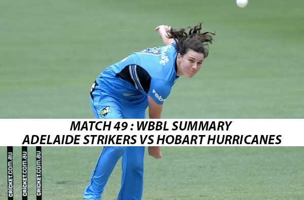 Adelaide Strikers Women vs Hobart Hurricanes
