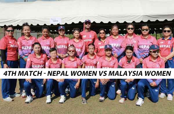 Match 4 - Malaysia Women vs Nepal Women - Sita Magar lead Nepal to a 34 run victory