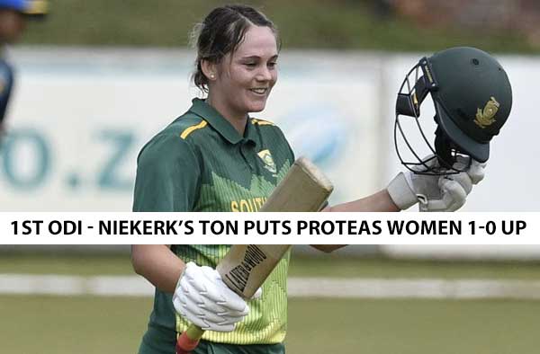 1st ODI - Dane van Niekerk's maiden ODI hundred gives South Africa tight win in a thriller against Sri Lanka Women