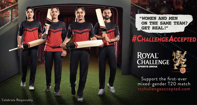 Women and Men on the same team? GET REAL! Royal Challenge Sports Drink Launches #ChallengeAccepted