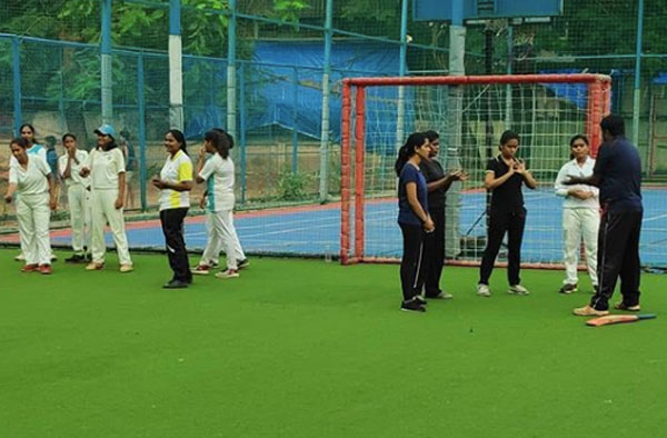 Female Cricketers training in Monsoon Season