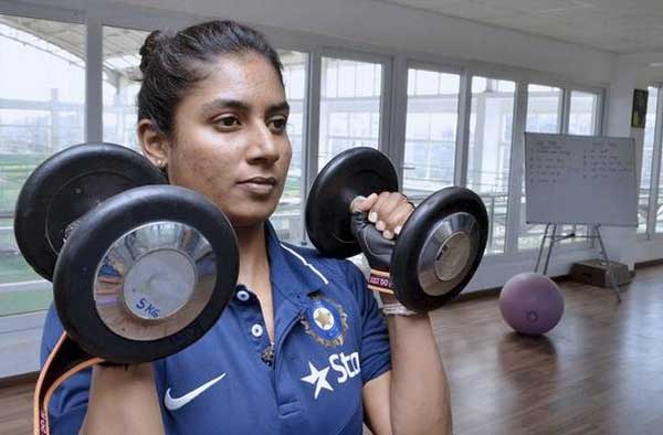 Mithali Raj exercise in Gym
