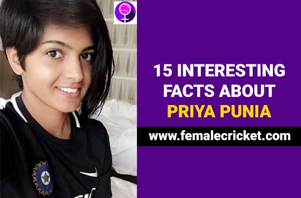 Priya Punia Female Cricket Interesting facts