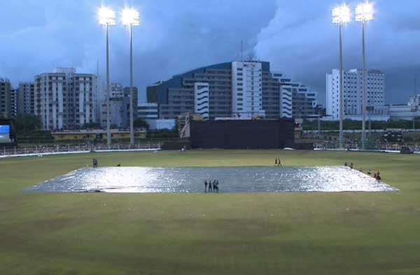 Match abandoned due to rain