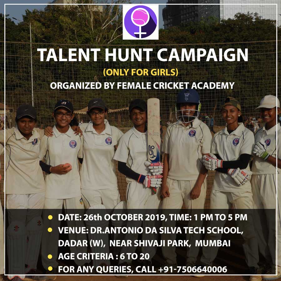 Talent Hunt Trials for girls
