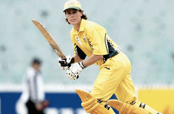 Belinda Clark smashed an unbeaten 229 off just 155 balls to propel Australia to a mammoth total of 412 for 3 against Denmark © Getty Images