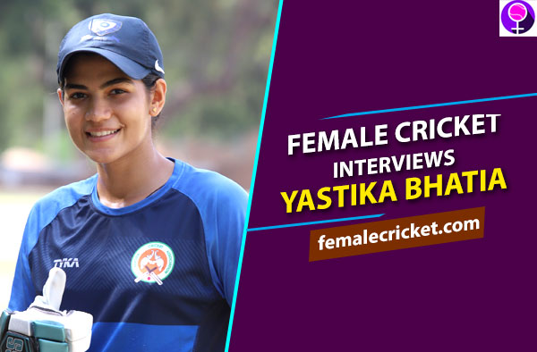Female Cricket interviews Yastika Bhatia. Pic Credit: 