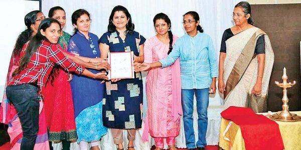Ex-women cricketers at the launch of Veteran Women’s Cricket Association of Kerala 