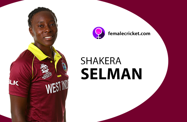 Shakera Selman. Women's T20 World Cup 2020