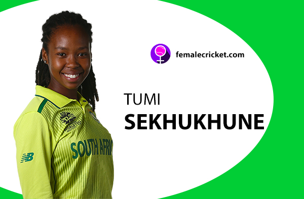 Tumi Sekhukhune. Women's T20 World Cup 2020