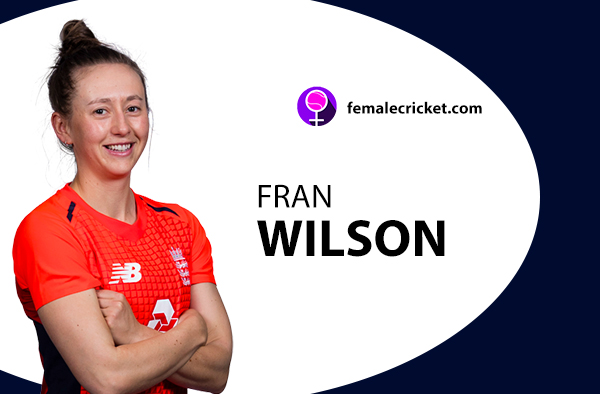 Fran Wilson. Women's T20 World Cup 2020