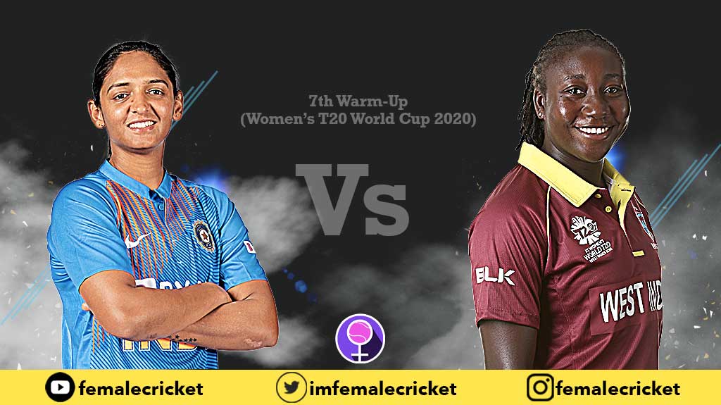 7th Warm-Up match between India vs West Indies