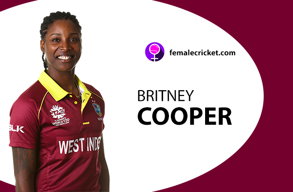 Britney Cooper. Women's T20 World Cup 2020