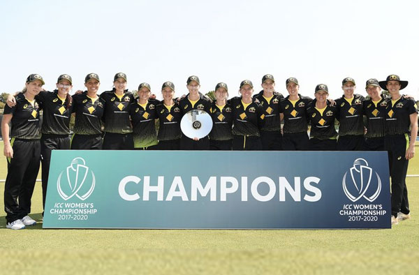 Australia presented with ICC Women's Championship trophy