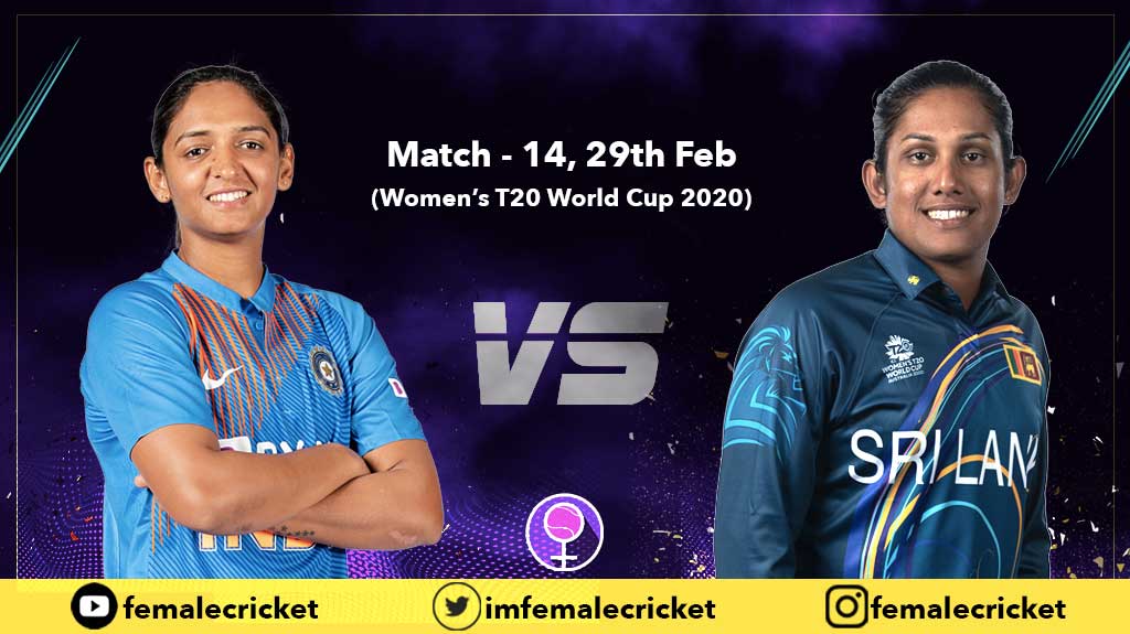 India vs Sri Lanka in Women's T20 World Cup 2020