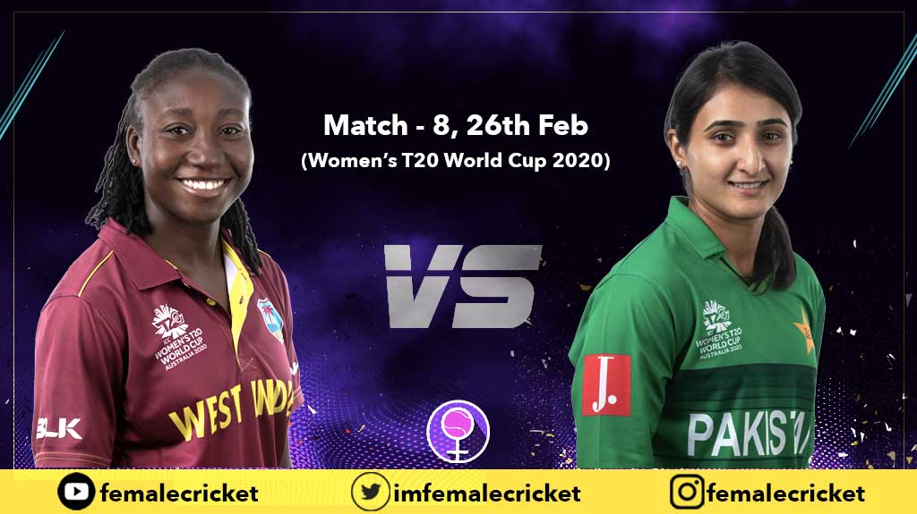 Match 8 - Pakistan vs West Indies in T20 World Cup 2020