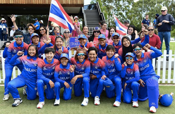 Thailand Women's Cricket team. Pic Credits: ICC