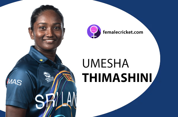 Umesha Thimashini. Women's T20 World Cup 2020