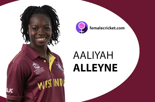 Aaliyah Alleyne. Women's T20 World Cup 2020