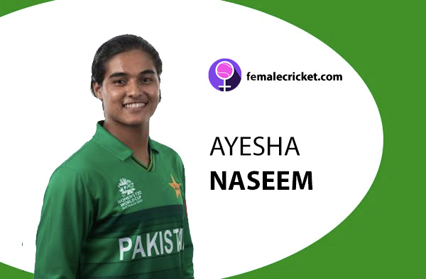 Ayesha Naseem. Women's T20 World Cup 2020