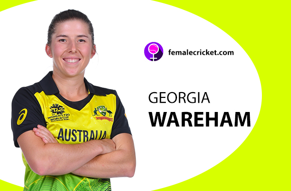 Georgia Wareham.Women's T20 World Cup 2020