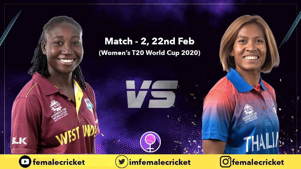 West Indies vs Thailand in T20 World Cup 2020
