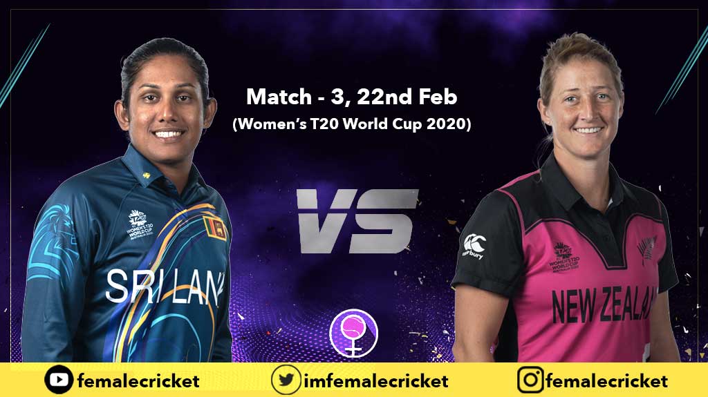 Match 3 - New Zealand vs Sri Lanka women's cricket team