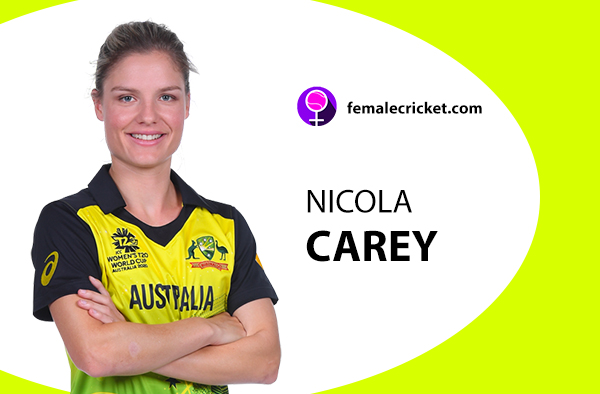 Nicola Carey. Women's T20 World Cup 2020