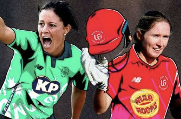 Beth Mooney (second left) is among five new overseas signings announced for the Women's Hundred