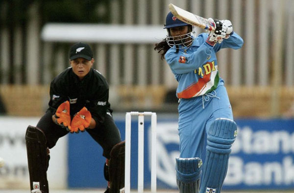 Mithali Raj in 2005 Women's Cricket World Cup. Pic Credits: ICC