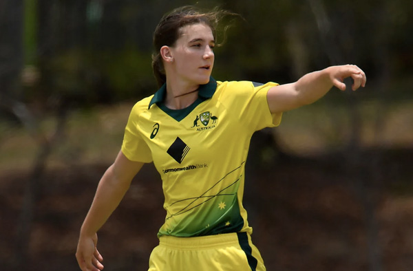 Annabel Sutherland in action during the series against India A Getty Images